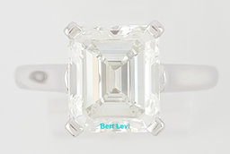 Tiffany & Co Emerald Diamond Solitaire Engagement Ring 3.1 ct Plat Rtl $120K