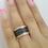 Thumbnail: Bvlgari Bulgari B.Zero1 Black Ceramic 18k Rose Gold Four-Band Ring $2,170