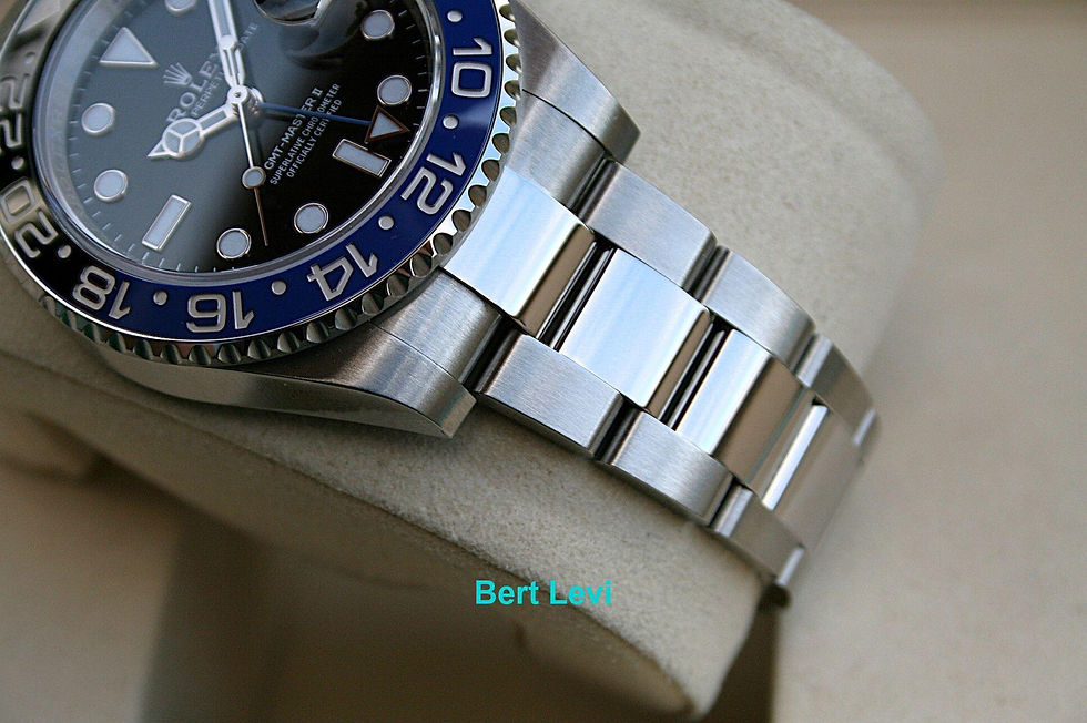 Thumbnail: ROLEX BATMAN WATCH REF 126710BLNR GMT OYSTER BAND