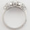 Thumbnail: Vintage Pear Marquise Round Diamond Statement Band Ring Platinum 1.35 ct