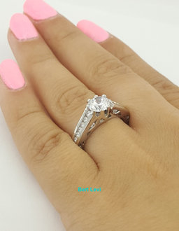 TACORI 18K Gold Neotare 280065 Semi-Mount Engagement Ring 0.48 ct Retail $5,600