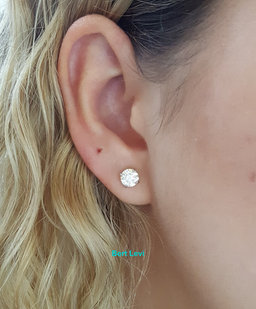 Natural Round Brilliant Cut Diamond Stud Earrings 1.62 ct GIA Retail $13K
