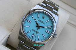 ROLEX 124300 OYSTER PERPETUAL WATCH TIFFANY BLUE DIAL CPO