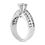 Thumbnail: Ladies 14KT White Gold Platinum Fancy Engagement Ring ENR960