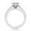 Thumbnail: Ladies 14KT White Gold Platinum Fancy Engagement Ring ENR9496-5.5X5.5
