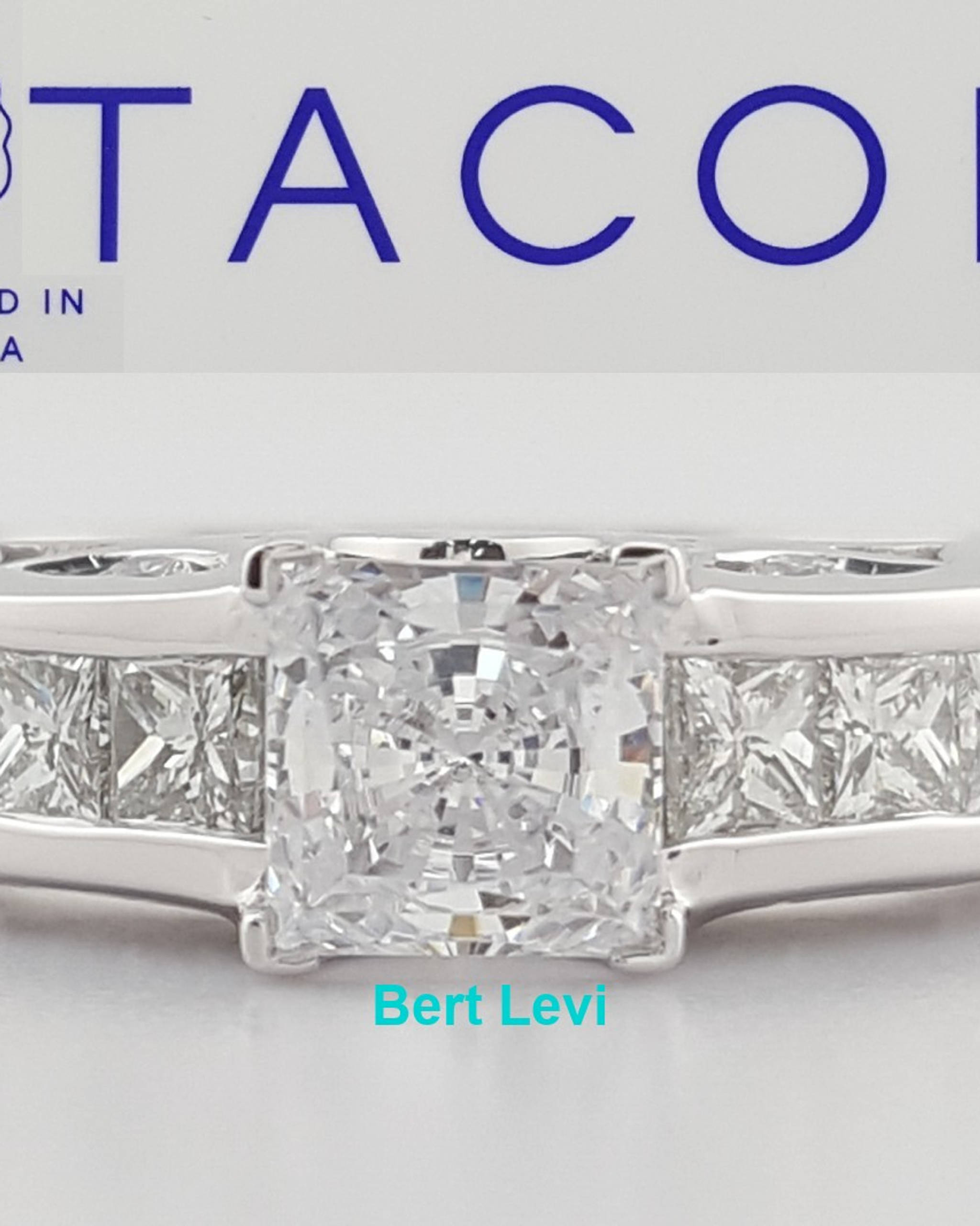 Tacori Diamond 67243 Semi-Mount Engagement Ring 1.2 ct 18k White Gold Rtl $7,090