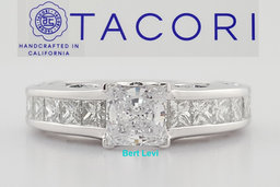Tacori Diamond 67243 Semi-Mount Engagement Ring 1.2 ct 18k White Gold Rtl $7,090
