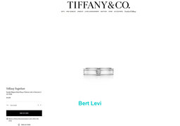 Tiffany & Co Together Diamond Double Migraine Wedding Band Ring Plat Rtl $2,650