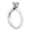 Thumbnail: Ladies 14KT White Gold Platinum Solitaires Engagement Ring ENR2032
