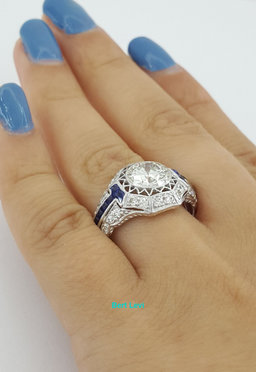 Vintage Art Deco Old European Diamond Engagement Ring 2.63 ct Platinum Rtl $35K
