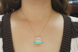 Roberto Coin Carnaby Street Diamond MOP Necklace 18K Rose Gold 0.3 ct 16-18"
