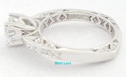 Tacori Platinum Semi-Mount Diamond Engagement Ring 0.3 ct Rtl $4,520
