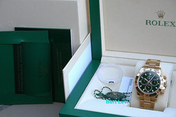 ROLEX 116508 DAYTONA WATCH 18K GOLD JOHN MAYER GREEN DIAL