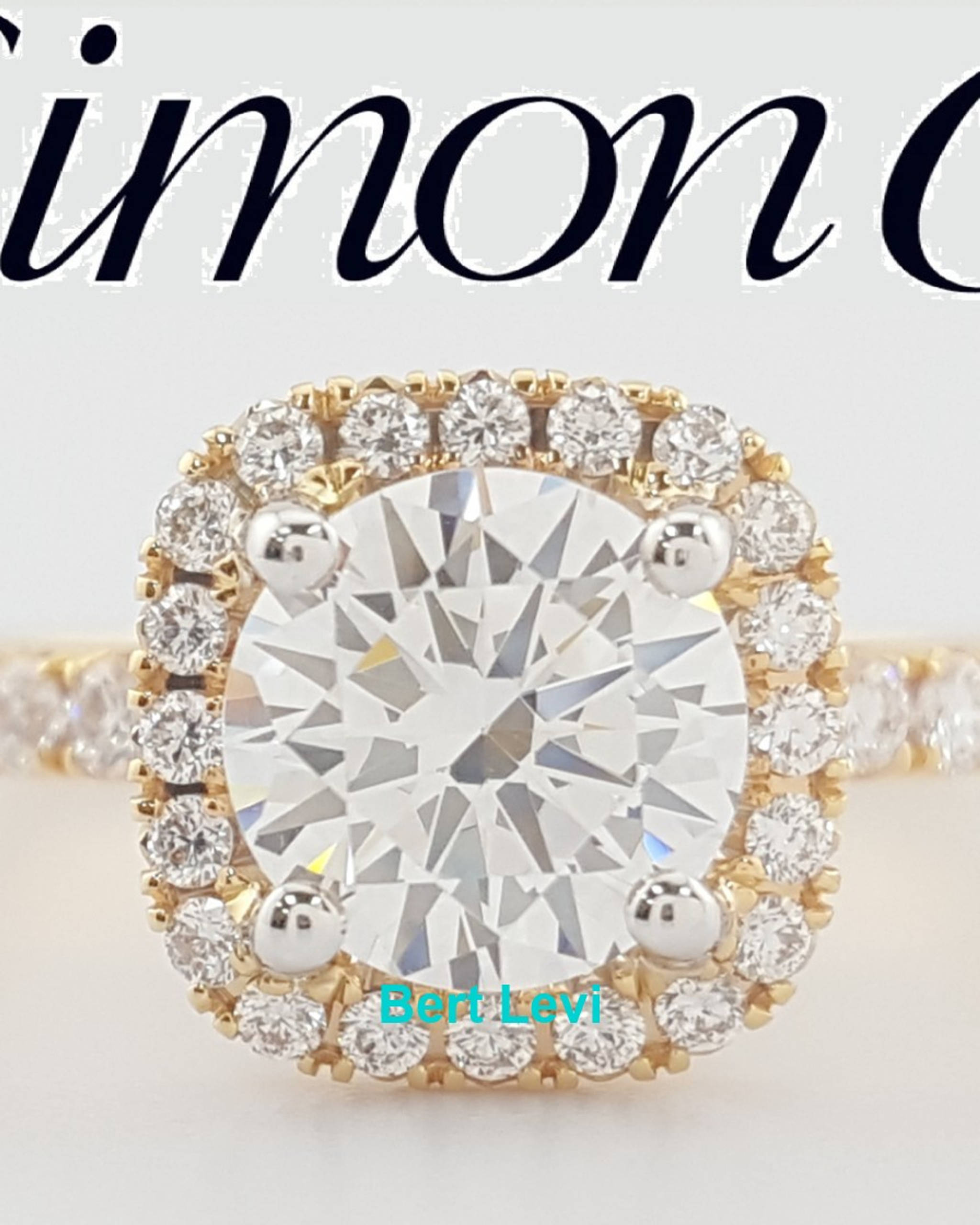 Simon G MR2132 Semi-Mount Diamond 0.44 ct 18k Yellow Gold Engagement Ring $3,570