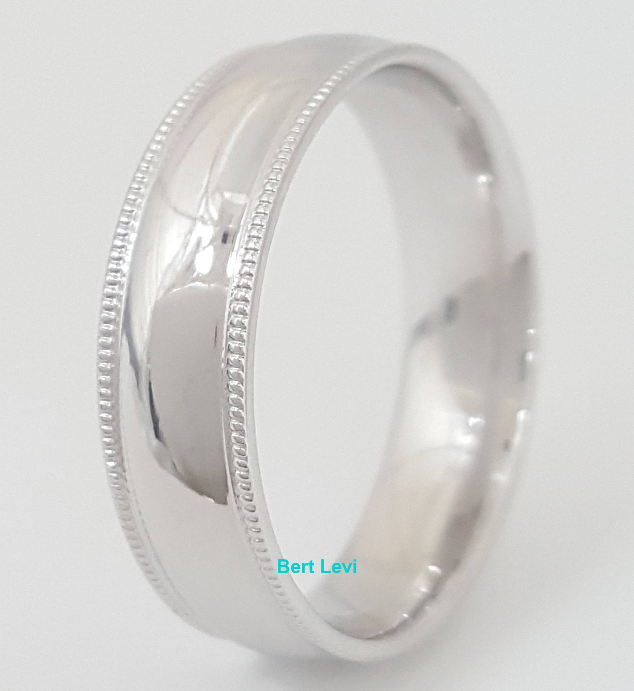 Lashbrook Platinum Comfort Fit Wedding Band Ring 6 mm 11.3 grams Size 10