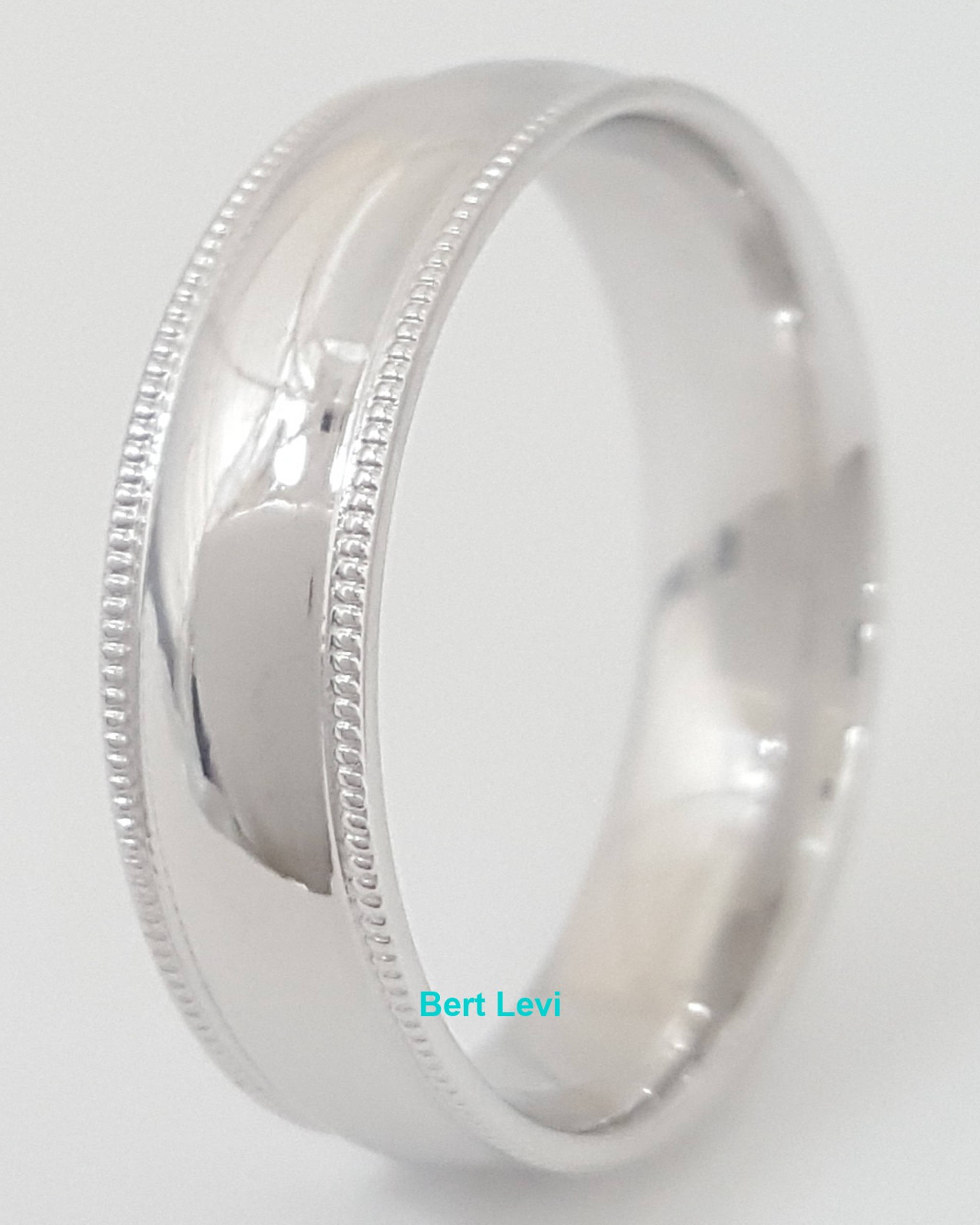 Lashbrook Platinum Comfort Fit Wedding Band Ring 6 mm 11.3 grams Size 10