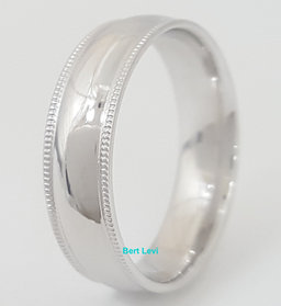 Lashbrook Platinum Comfort Fit Wedding Band Ring 6 mm 11.3 grams Size 10
