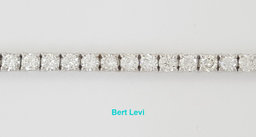 Round Diamond Tennis Bracelet 4 ct 18K White Gold 7.25" Rtl $10K