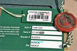 ROLEX 16610LV SUBMARINER GREEN ANNIVERSARY 50TH V NIB
