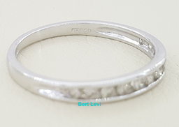 0.2 ct Platinum Channel Set Champagne Color Diamond Wedding Anniversary Band
