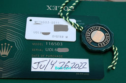ROLEX 116503 DAYTONA COSMOGRAPH BLACK DIAMOND DIAL