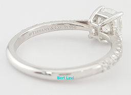 Tiffany & Co Forever Novo Cushion Diamond Engagement Ring 1.12 ct Rtl $16,100