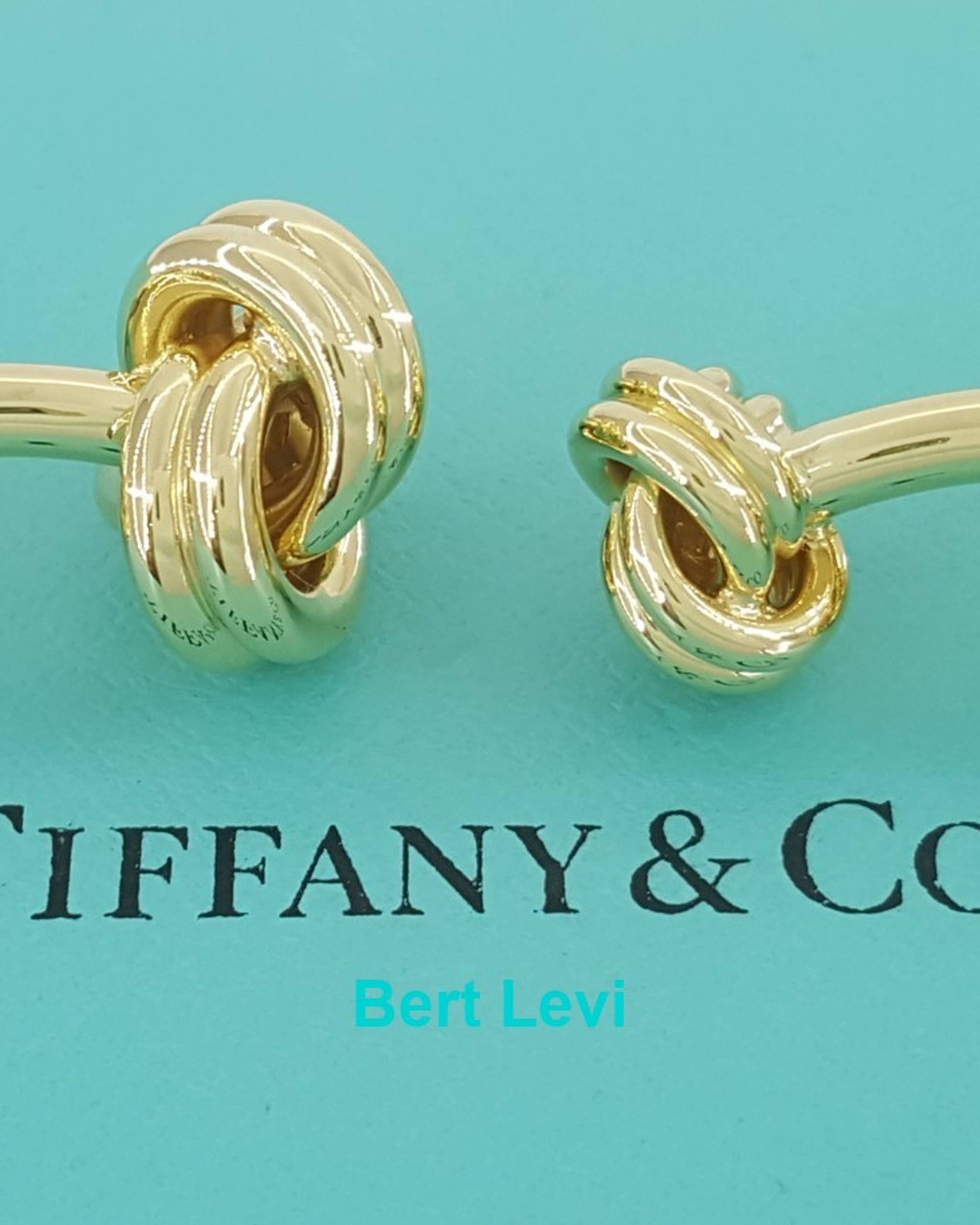 Vintage Tiffany & Co Knot Cufflinks 27 Grams 18k Yellow Gold