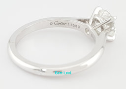 Cartier Solitaire 1895 Round Diamond Engagement Ring 1.15 ct Platinum Rtl $18k