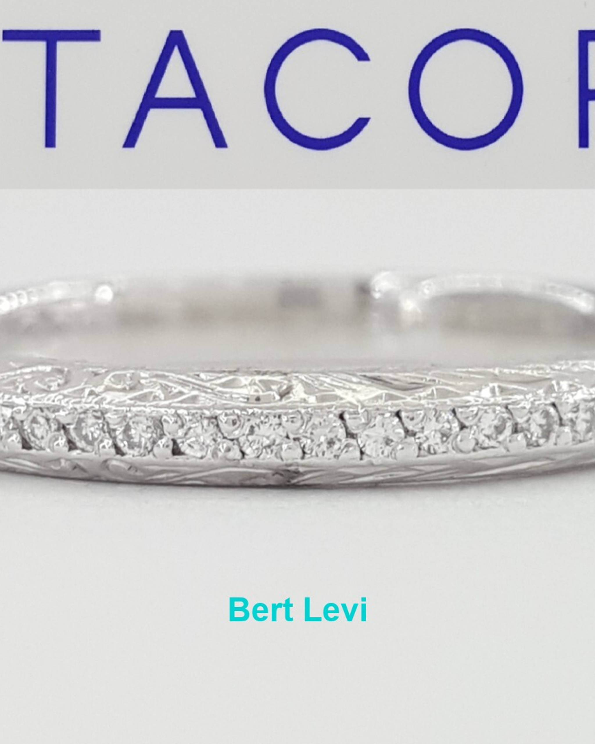 Tacori Classic Eternity Crescent  Platinum 0.17 ct Diamond Wedding Band $4,650