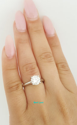 Cartier Solitaire 1895 Round Diamond Engagement Ring 1.32 ct Platinum Rtl $26K