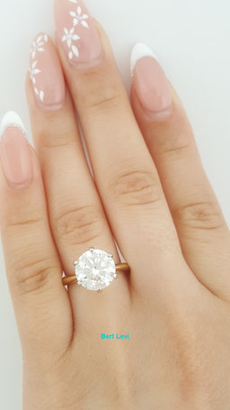 Tiffany & Co Round Diamond Solitaire Engagement Ring 3.07ct 18k & Plat Rtl $115K