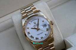 ROLEX 118238 DAY DATE WATCH 36MM PRESIDENT 18K YELLOW GOLD