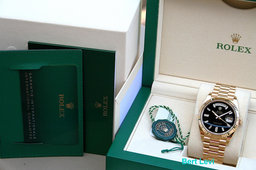 ROLEX 228238 DAY-DATE WATCH ONYX DIAMOND DIAL