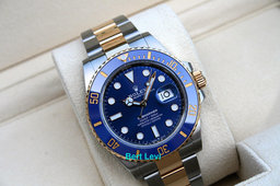 ROLEX 126613 SUBMARINER WATCH 18K/SS 41MM BLUE