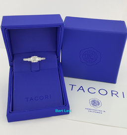 TACORI Crescent Cushion Cut Diamond Platinum Engagement Ring 1.51 ct GIA Rt $12K