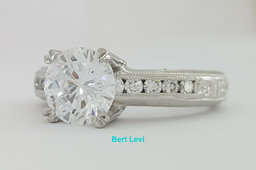 TACORI Hand Engraved Platinum Semi-Mount Engagement Ring 0.26 ct Retail $5,700