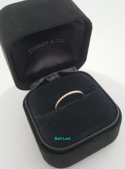 Tiffany & Co Soleste Full Circle Eternity Diamond Ring 0.21 ct 18K Rose Gold
