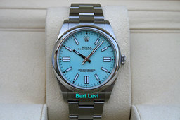 ROLEX 124300 OYSTER PERPETUAL WATCH TIFFANY BLUE DIAL CPO
