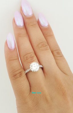 Graff Round Brilliant Diamond Platinum Engagement Ring 3.25 ct Retail $58,000