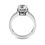 Thumbnail: Ladies 14KT White Gold Platinum Fancy Engagement Ring ENR8711