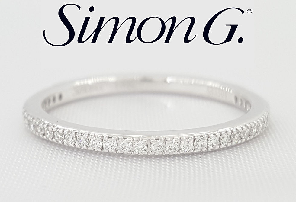 Simon G. Round Diamond Wedding Band Ring 18k White Gold 0.15 ct 1.5 mm Rt $1,540