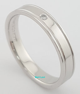 Tiffany & Co Together Diamond Double Migraine Wedding Band Ring Plat Rtl $2,650
