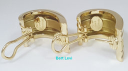 Tiffany & Co 18K Yellow Gold Atlas Clip On Earclip Earrings 26 Grams