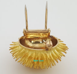 Vintage Tiffany & Co Diamond Sea Urchin Brooch Pin 0.55 ct 18k Gold 16.8 Grams