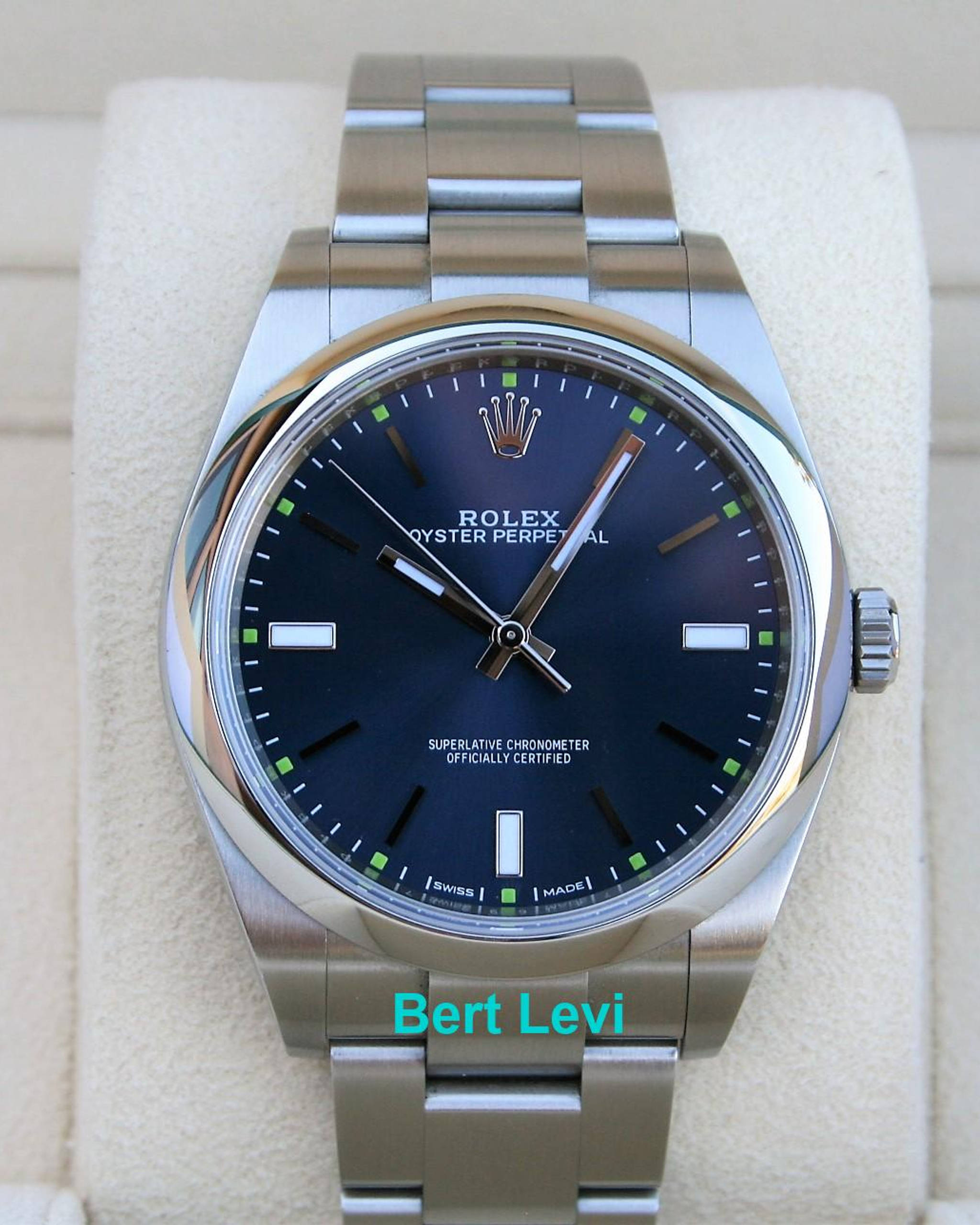 ROLEX 114300 OYSTER PERPETUAL 39MM BLUE DIAL