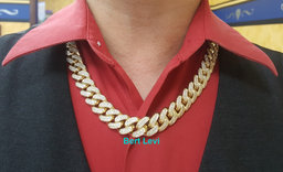 Cuban Diamond Chain Necklace 20 ct 340.6 Grams 22" 10K Yellow Gold 16mm Rtl $80K