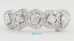 Princess Oval Emerald Round Pear Halo Diamond Ring 14K White Gold 0.5 ct $2,295