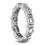 Thumbnail: Ladies 14KT White Gold Platinum Round Diamond Eternity Wedding Band EWB503-4