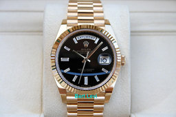 ROLEX 228238 DAY-DATE WATCH ONYX DIAMOND DIAL