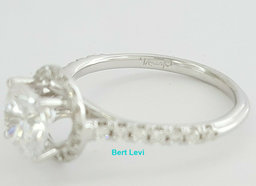 Uneek USM08RD-7RD Halo 14K White Gold Semi-Mount 0.37 ct  Engagement Ring